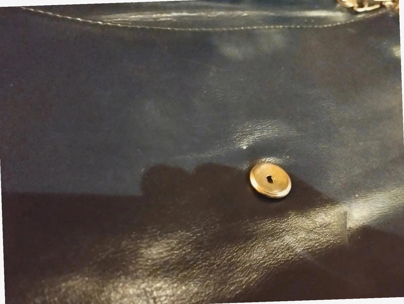 Bolsa de ombro em couro para senhora. Cor preta – photo 3